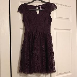 Deep plum dress